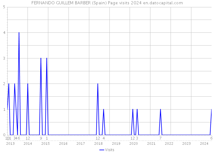 FERNANDO GUILLEM BARBER (Spain) Page visits 2024 