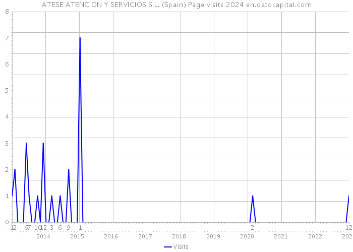 ATESE ATENCION Y SERVICIOS S.L. (Spain) Page visits 2024 