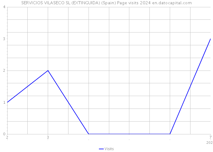 SERVICIOS VILASECO SL (EXTINGUIDA) (Spain) Page visits 2024 