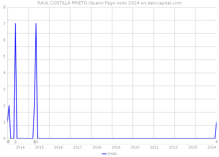 RAUL COSTILLA PRIETO (Spain) Page visits 2024 