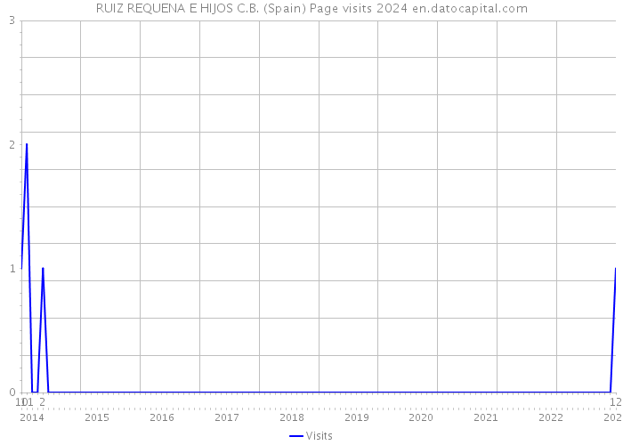 RUIZ REQUENA E HIJOS C.B. (Spain) Page visits 2024 