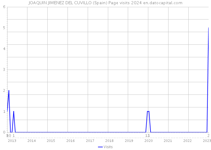 JOAQUIN JIMENEZ DEL CUVILLO (Spain) Page visits 2024 