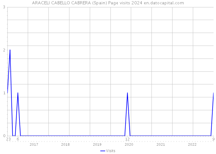 ARACELI CABELLO CABRERA (Spain) Page visits 2024 