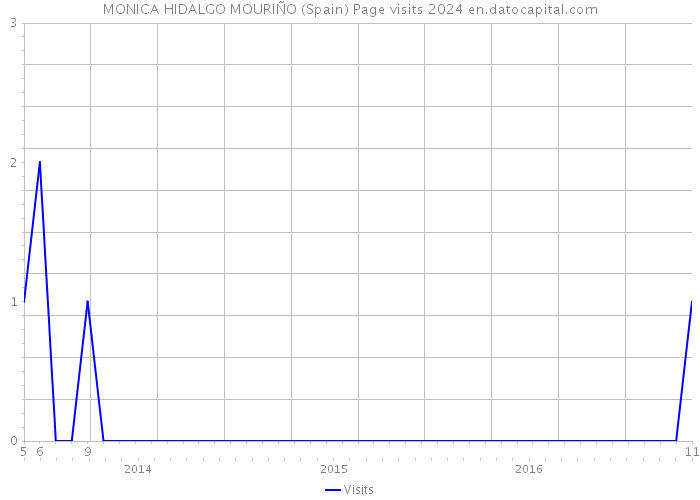 MONICA HIDALGO MOURIÑO (Spain) Page visits 2024 
