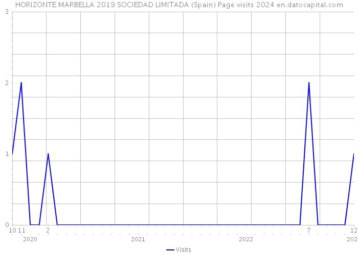 HORIZONTE MARBELLA 2019 SOCIEDAD LIMITADA (Spain) Page visits 2024 