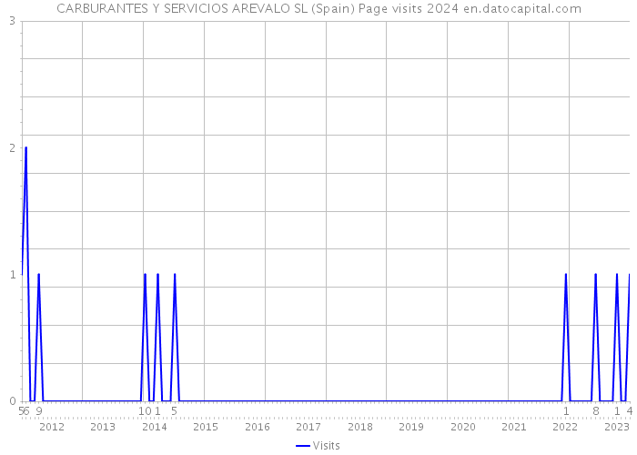 CARBURANTES Y SERVICIOS AREVALO SL (Spain) Page visits 2024 