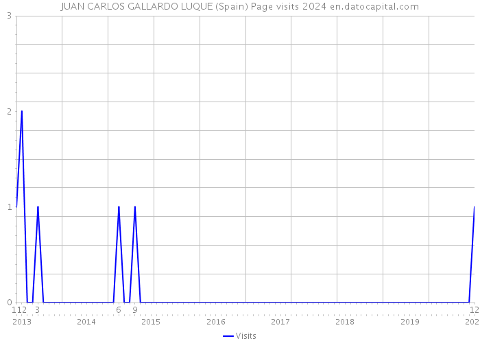 JUAN CARLOS GALLARDO LUQUE (Spain) Page visits 2024 
