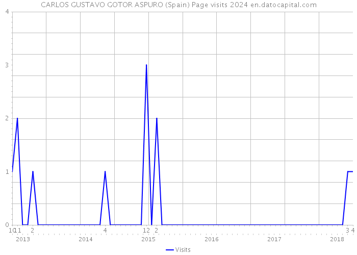 CARLOS GUSTAVO GOTOR ASPURO (Spain) Page visits 2024 