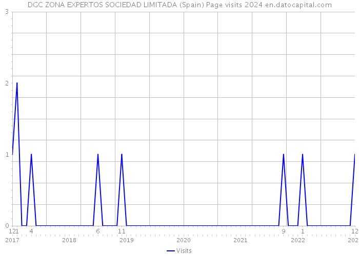 DGC ZONA EXPERTOS SOCIEDAD LIMITADA (Spain) Page visits 2024 