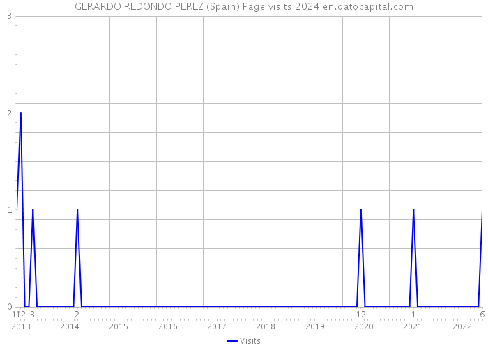 GERARDO REDONDO PEREZ (Spain) Page visits 2024 