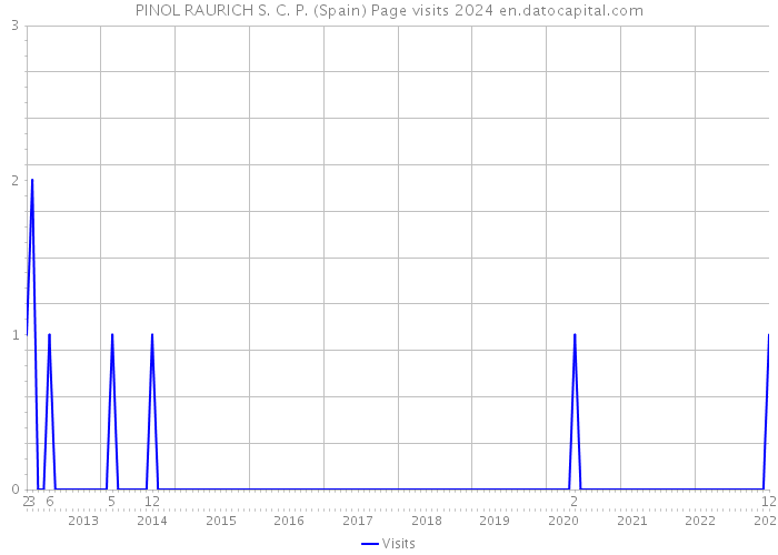PINOL RAURICH S. C. P. (Spain) Page visits 2024 