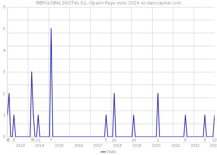 IBERGLOBAL DIGITAL S.L. (Spain) Page visits 2024 