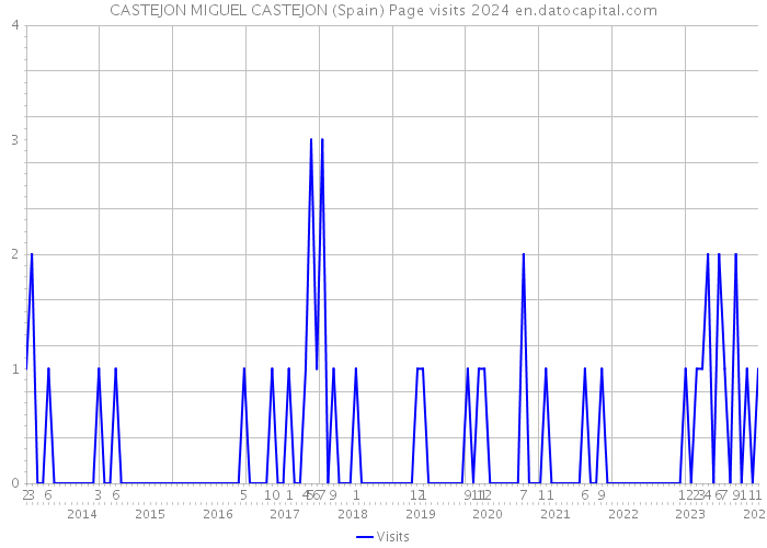CASTEJON MIGUEL CASTEJON (Spain) Page visits 2024 