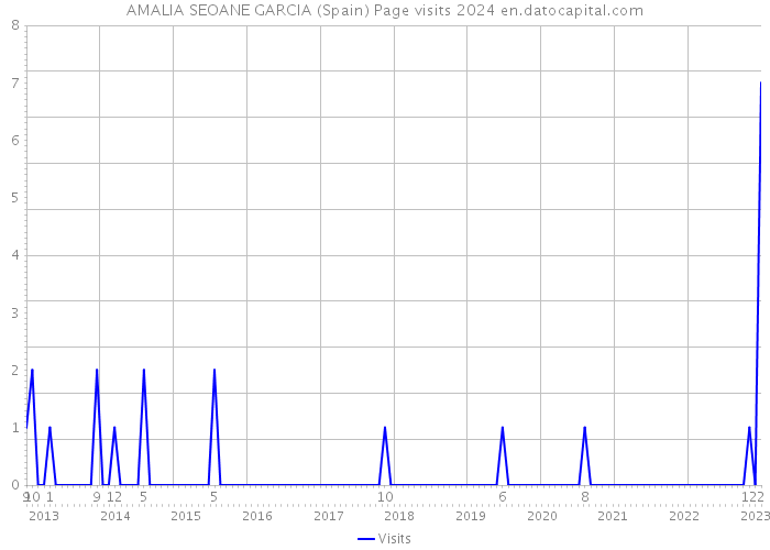 AMALIA SEOANE GARCIA (Spain) Page visits 2024 