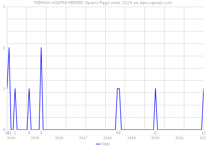 FERRAN VOLPINI FERRER (Spain) Page visits 2024 