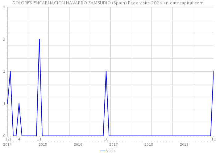 DOLORES ENCARNACION NAVARRO ZAMBUDIO (Spain) Page visits 2024 