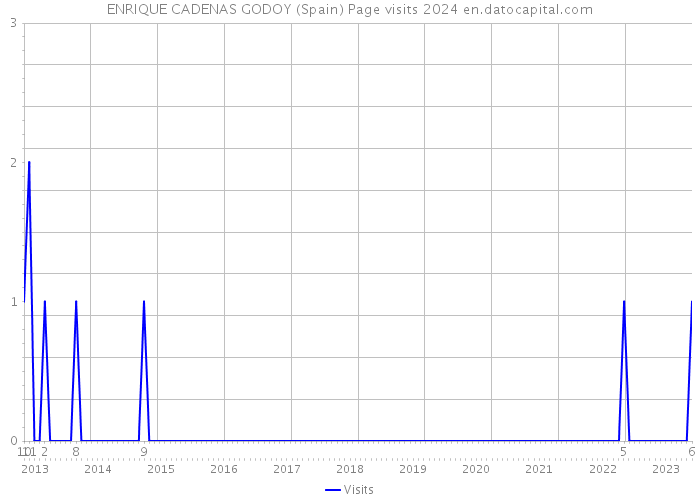 ENRIQUE CADENAS GODOY (Spain) Page visits 2024 