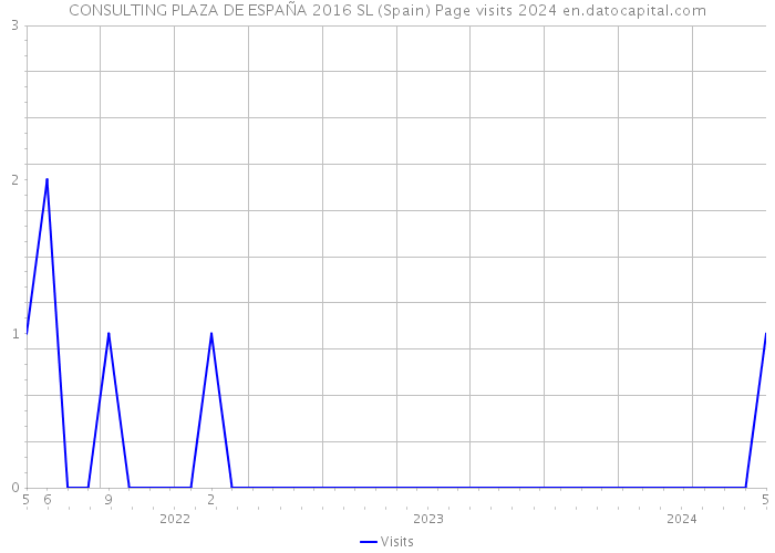 CONSULTING PLAZA DE ESPAÑA 2016 SL (Spain) Page visits 2024 