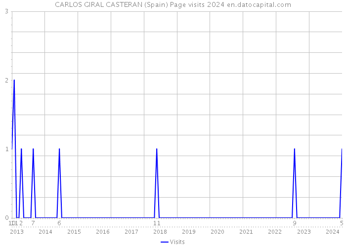 CARLOS GIRAL CASTERAN (Spain) Page visits 2024 