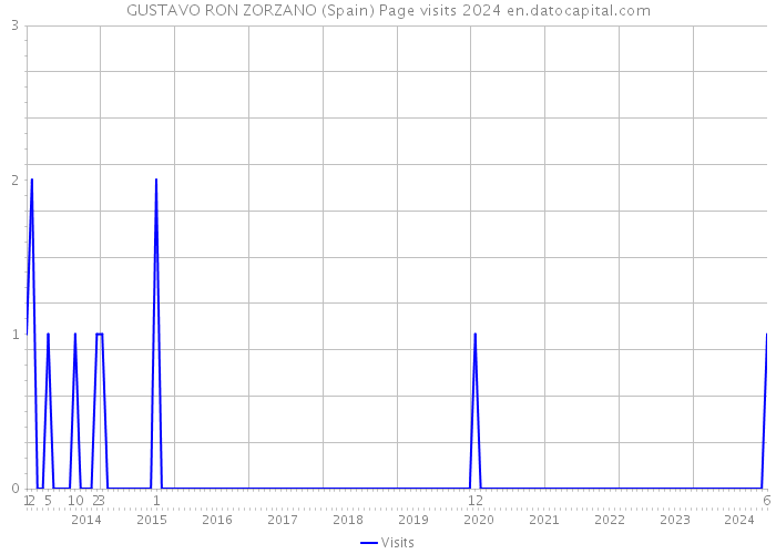 GUSTAVO RON ZORZANO (Spain) Page visits 2024 