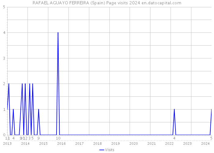 RAFAEL AGUAYO FERREIRA (Spain) Page visits 2024 