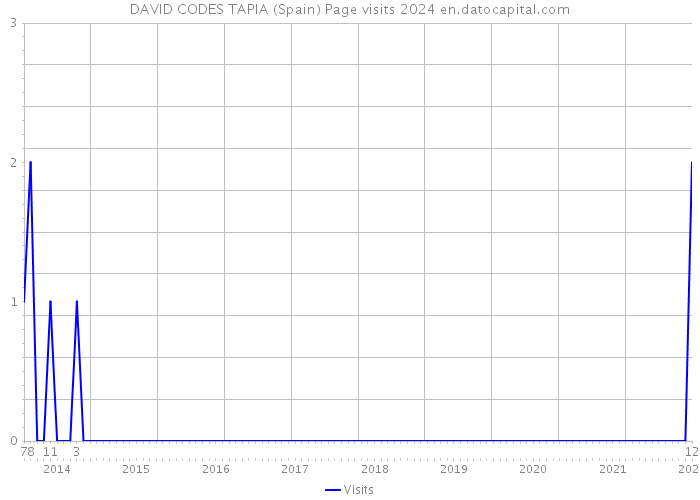 DAVID CODES TAPIA (Spain) Page visits 2024 
