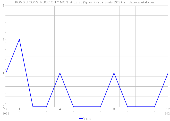 ROMSIB CONSTRUCCION Y MONTAJES SL (Spain) Page visits 2024 