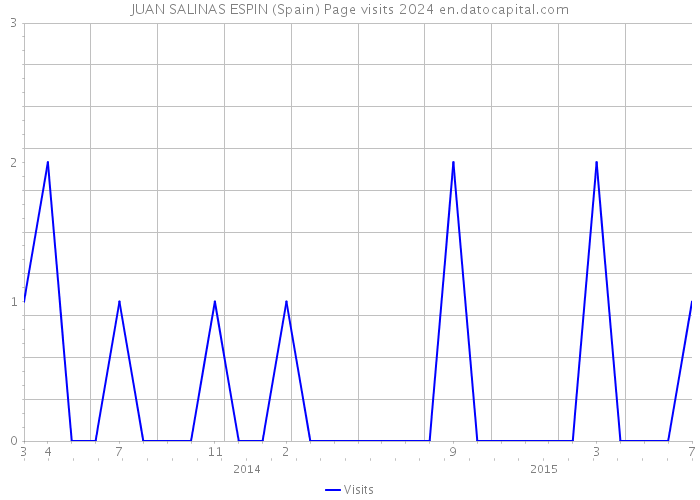 JUAN SALINAS ESPIN (Spain) Page visits 2024 