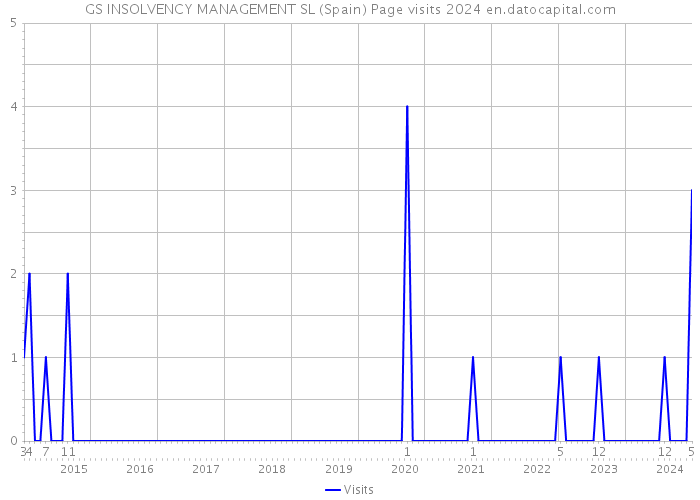 GS INSOLVENCY MANAGEMENT SL (Spain) Page visits 2024 