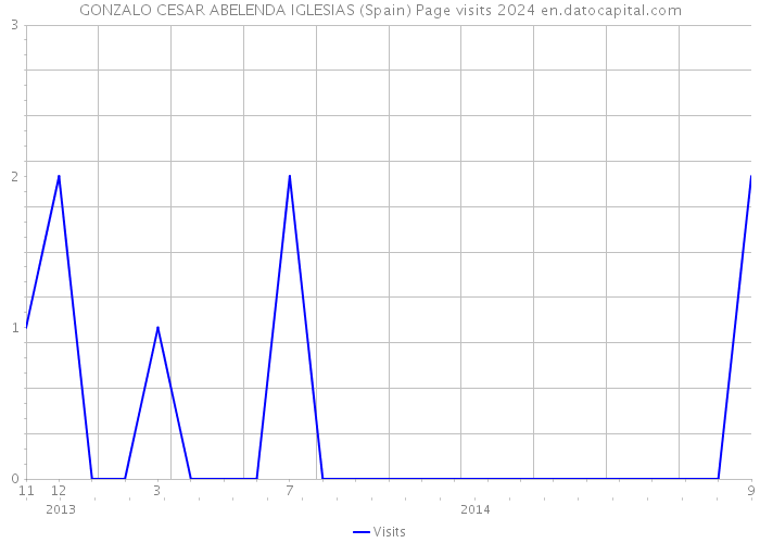 GONZALO CESAR ABELENDA IGLESIAS (Spain) Page visits 2024 