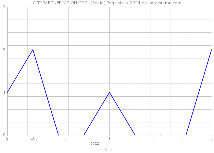 CITYPARTNER VISION GP SL (Spain) Page visits 2024 