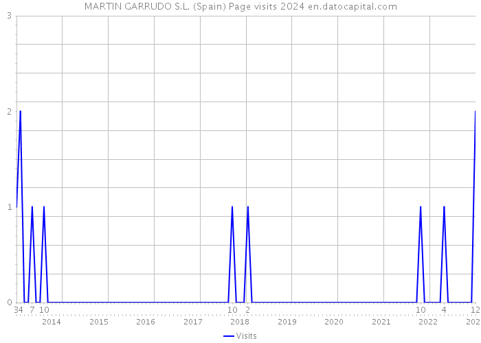 MARTIN GARRUDO S.L. (Spain) Page visits 2024 
