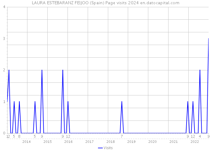 LAURA ESTEBARANZ FEIJOO (Spain) Page visits 2024 