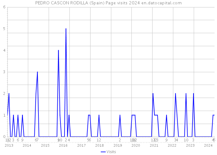 PEDRO CASCON RODILLA (Spain) Page visits 2024 