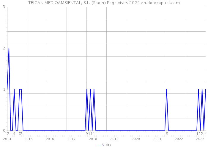 TEICAN MEDIOAMBIENTAL, S.L. (Spain) Page visits 2024 