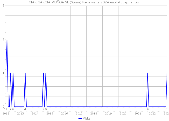 ICIAR GARCIA MUÑOA SL (Spain) Page visits 2024 