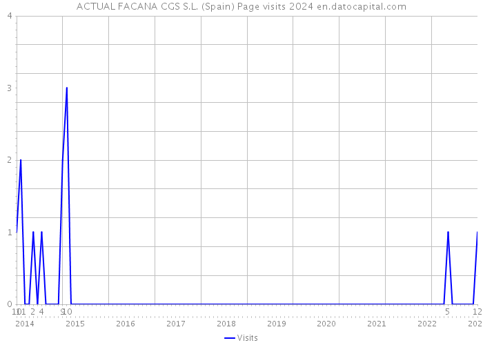 ACTUAL FACANA CGS S.L. (Spain) Page visits 2024 