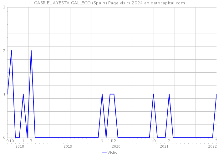 GABRIEL AYESTA GALLEGO (Spain) Page visits 2024 