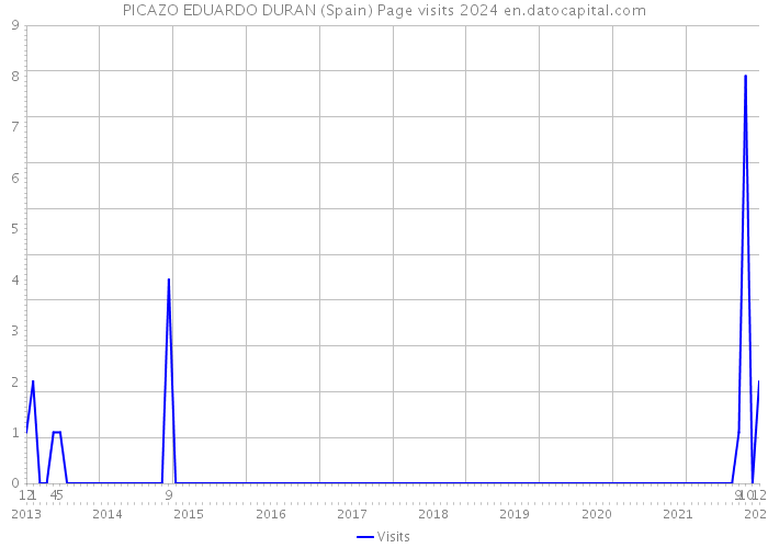 PICAZO EDUARDO DURAN (Spain) Page visits 2024 