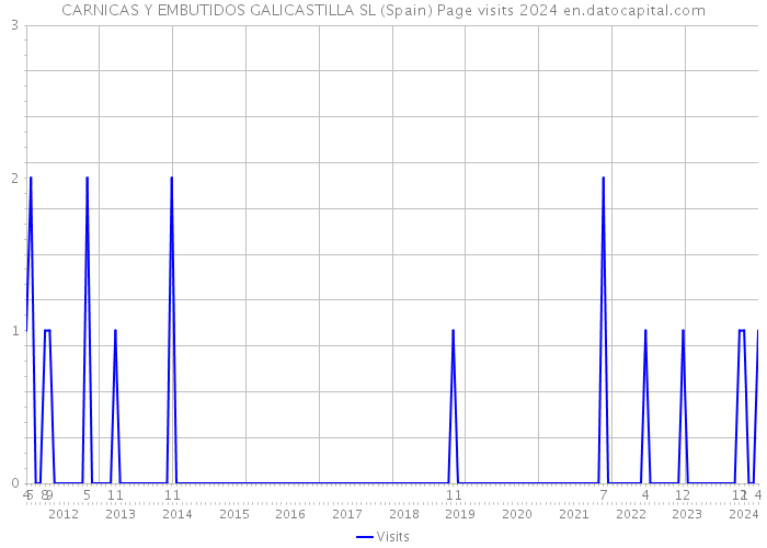 CARNICAS Y EMBUTIDOS GALICASTILLA SL (Spain) Page visits 2024 