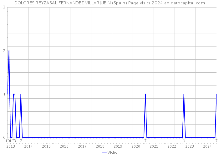 DOLORES REYZABAL FERNANDEZ VILLARJUBIN (Spain) Page visits 2024 