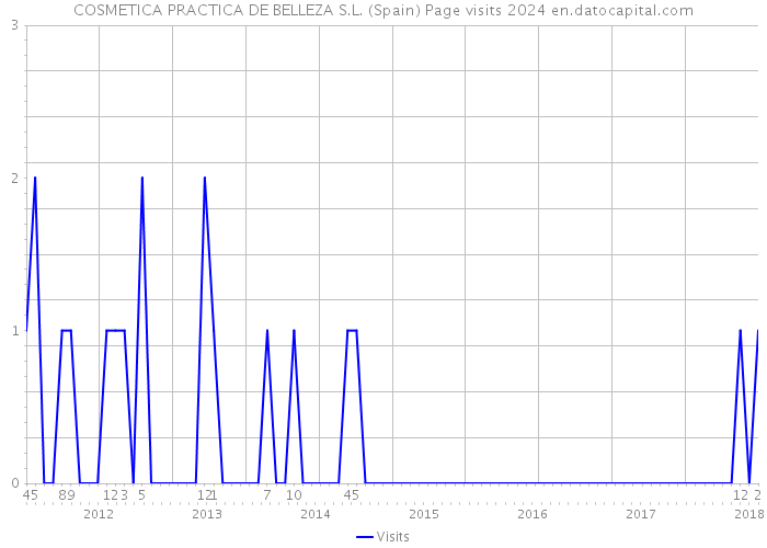 COSMETICA PRACTICA DE BELLEZA S.L. (Spain) Page visits 2024 