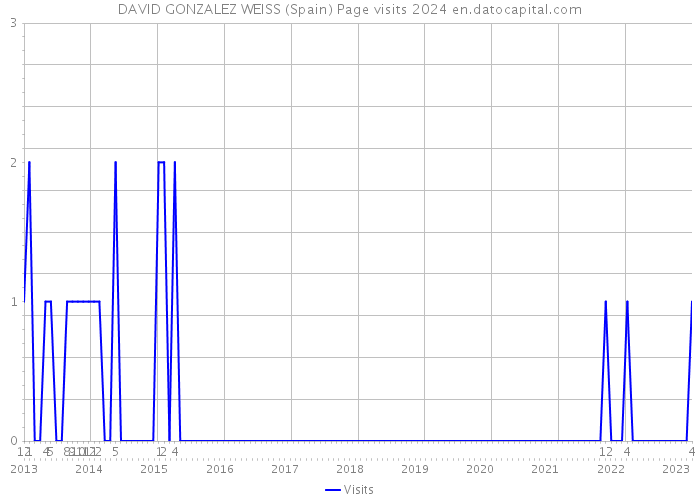 DAVID GONZALEZ WEISS (Spain) Page visits 2024 