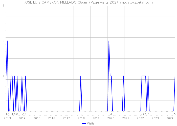JOSE LUIS CAMBRON MELLADO (Spain) Page visits 2024 