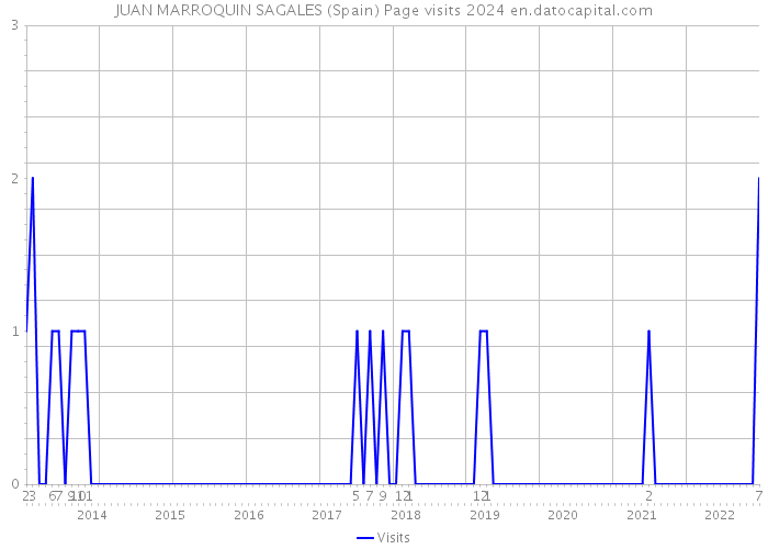 JUAN MARROQUIN SAGALES (Spain) Page visits 2024 