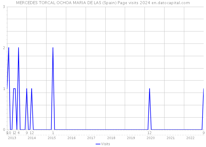 MERCEDES TORCAL OCHOA MARIA DE LAS (Spain) Page visits 2024 