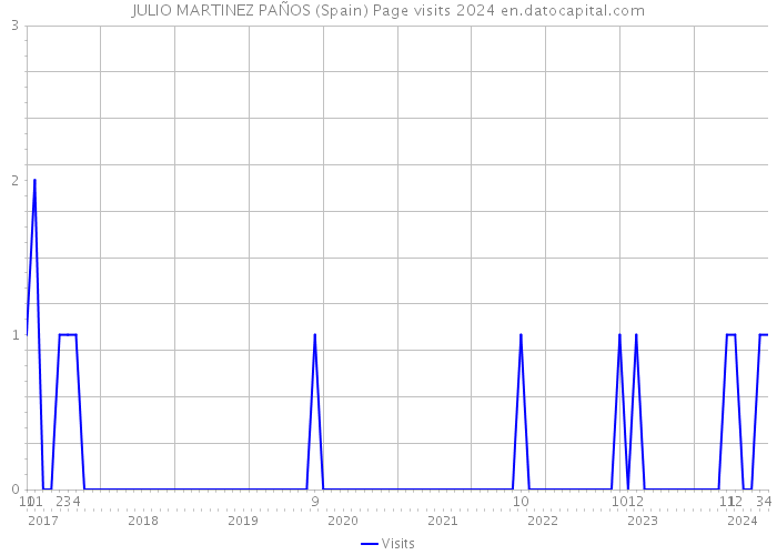 JULIO MARTINEZ PAÑOS (Spain) Page visits 2024 