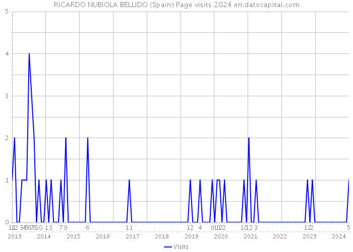 RICARDO NUBIOLA BELLIDO (Spain) Page visits 2024 