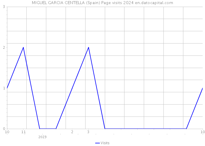 MIGUEL GARCIA CENTELLA (Spain) Page visits 2024 