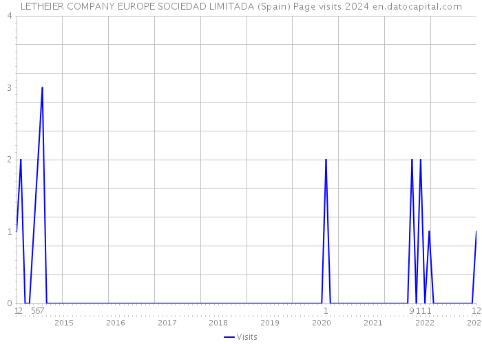 LETHEIER COMPANY EUROPE SOCIEDAD LIMITADA (Spain) Page visits 2024 